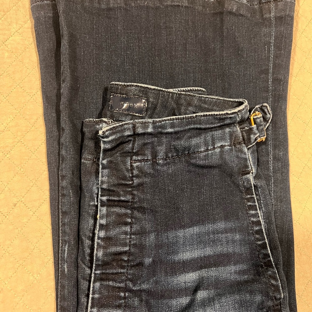 MOTHER Blue Flare Wide Leg Jeans - Picture 8 of 10
